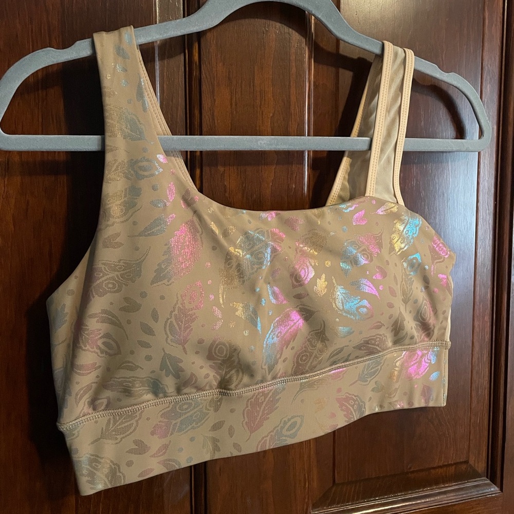NWOT Crowned Athletics Riverbend Pocahontas Sports Bra L